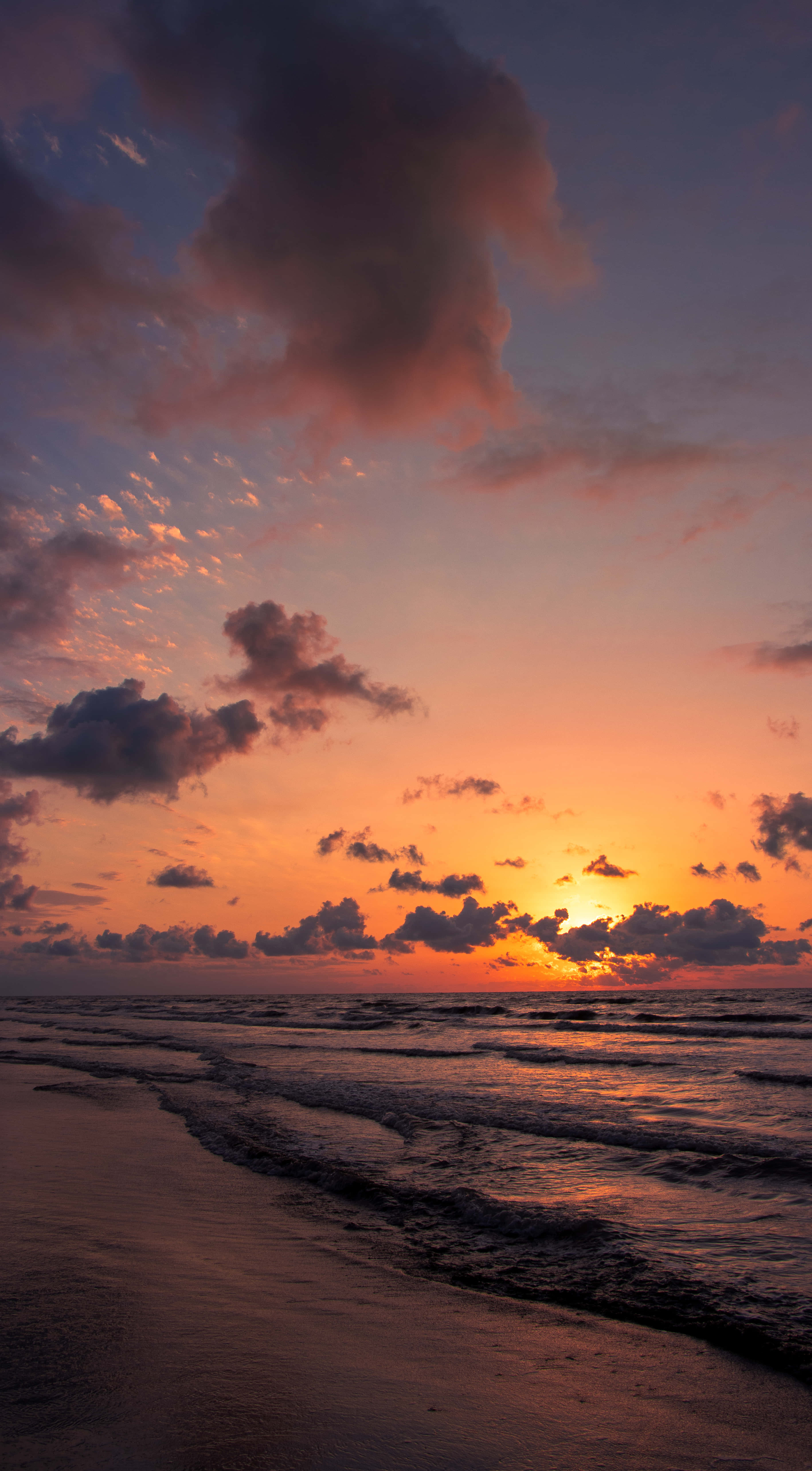 夕陽天空背景 壁紙