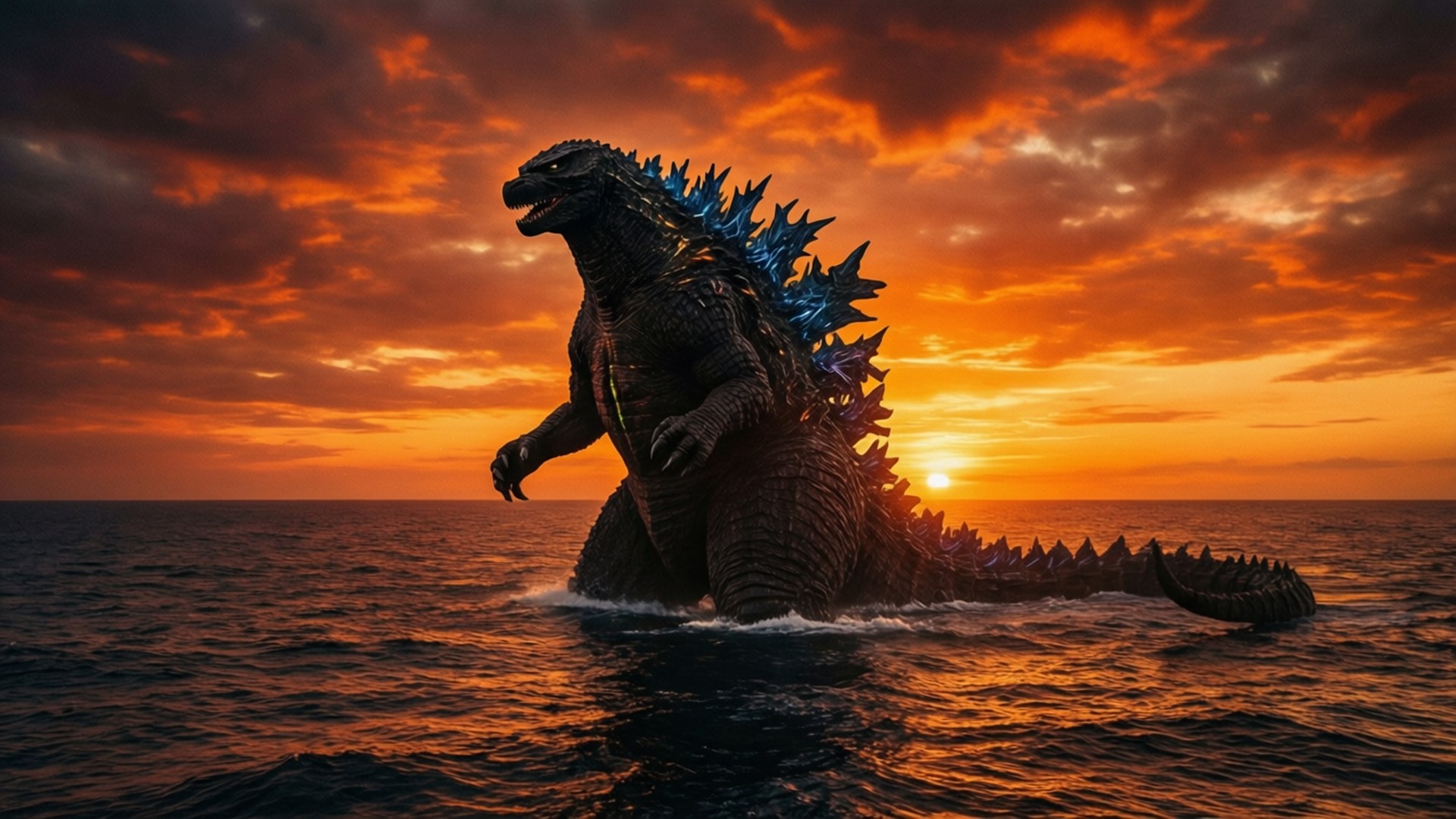 夕陽巨獸 壁紙