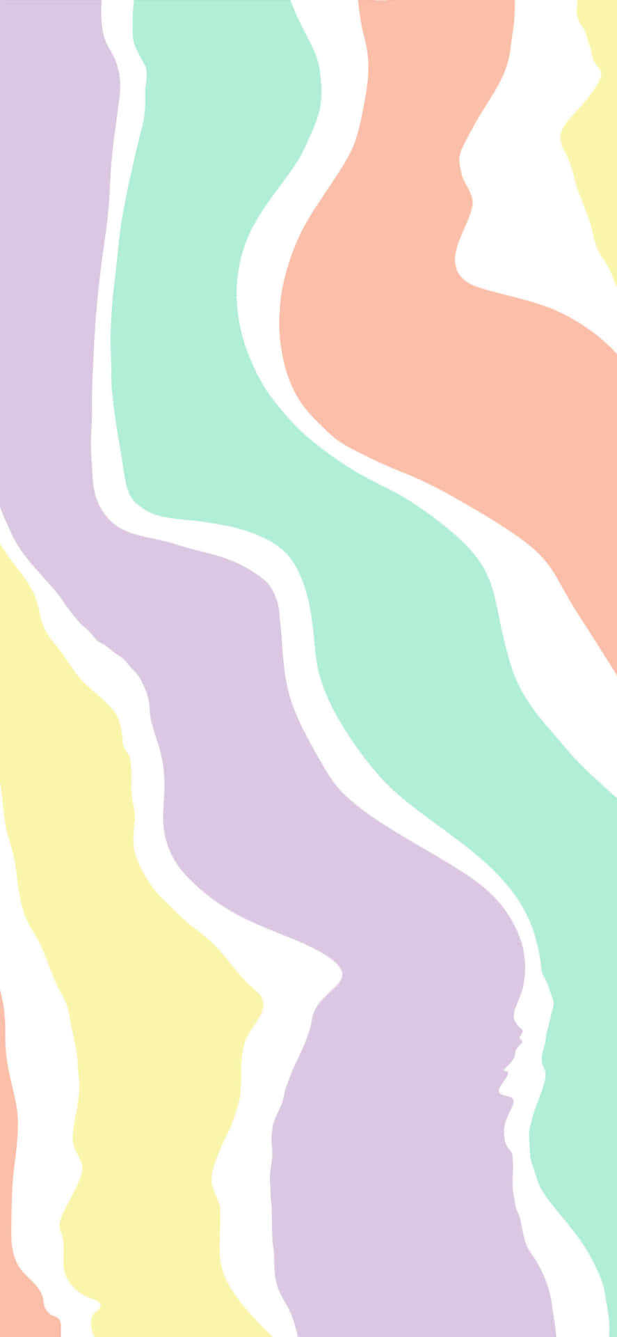 多彩抽象波浪圖案 — Pastel 壁紙