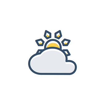 多雲天氣圖示 壁紙