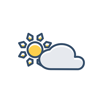 多雲時晴天氣圖示 壁紙