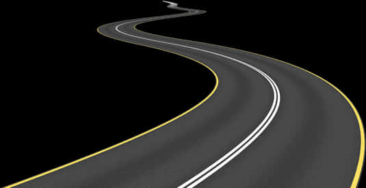 夜晚蜿蜒的道路 壁紙