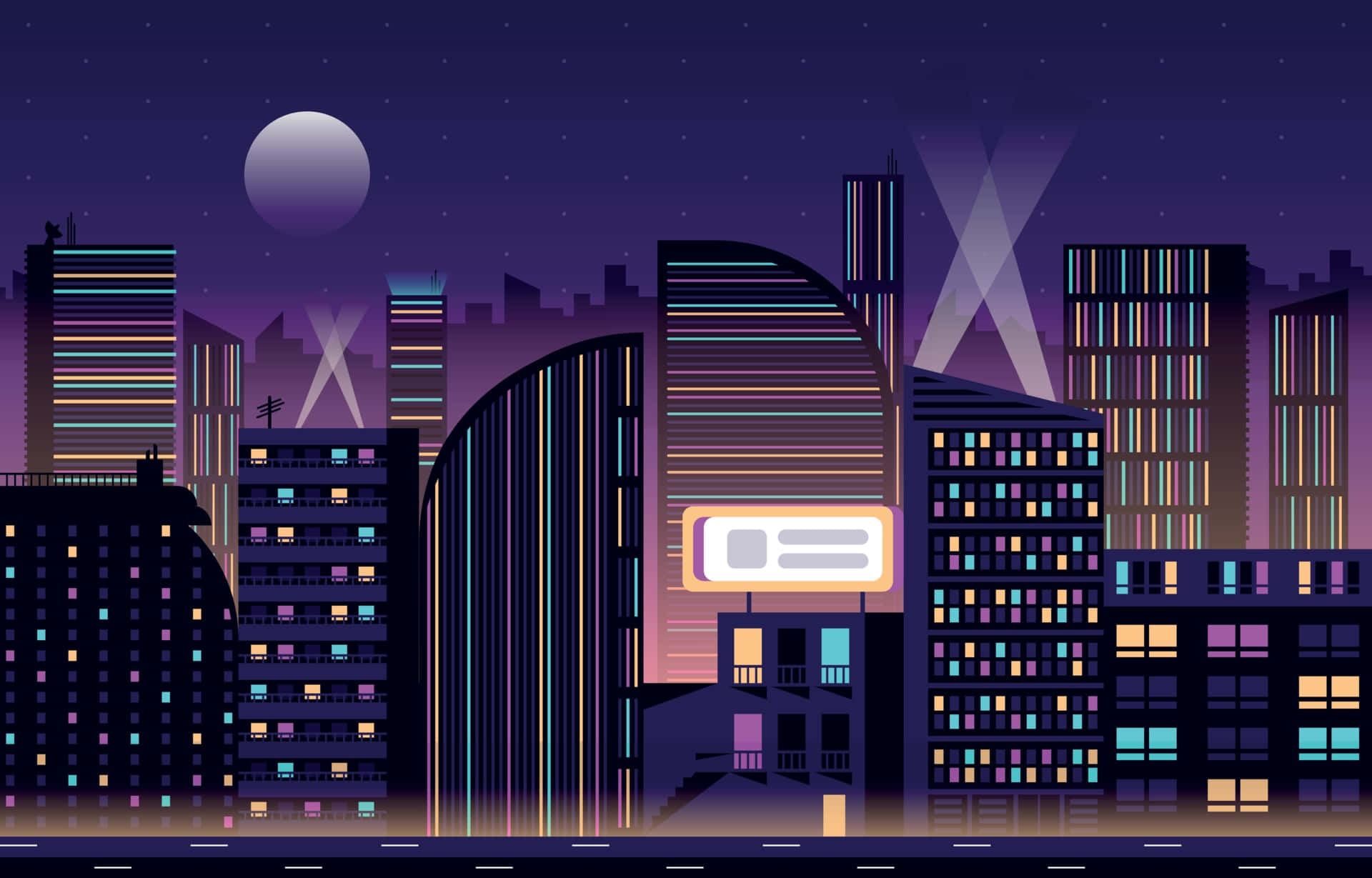 夜景城市背景 — 夜景城市 壁紙