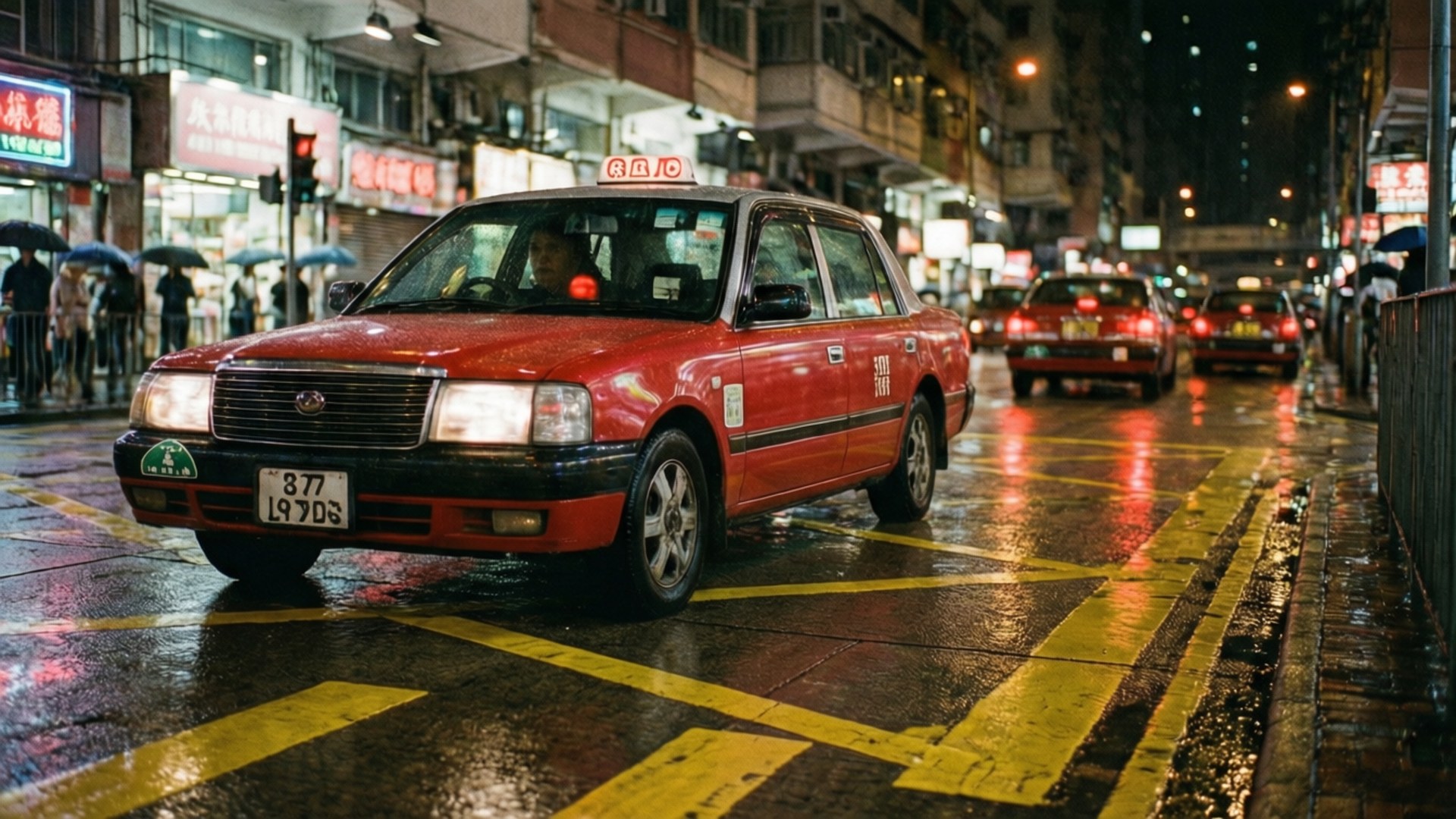 夜雨計程車 壁紙