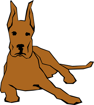 大丹犬剪影 壁紙