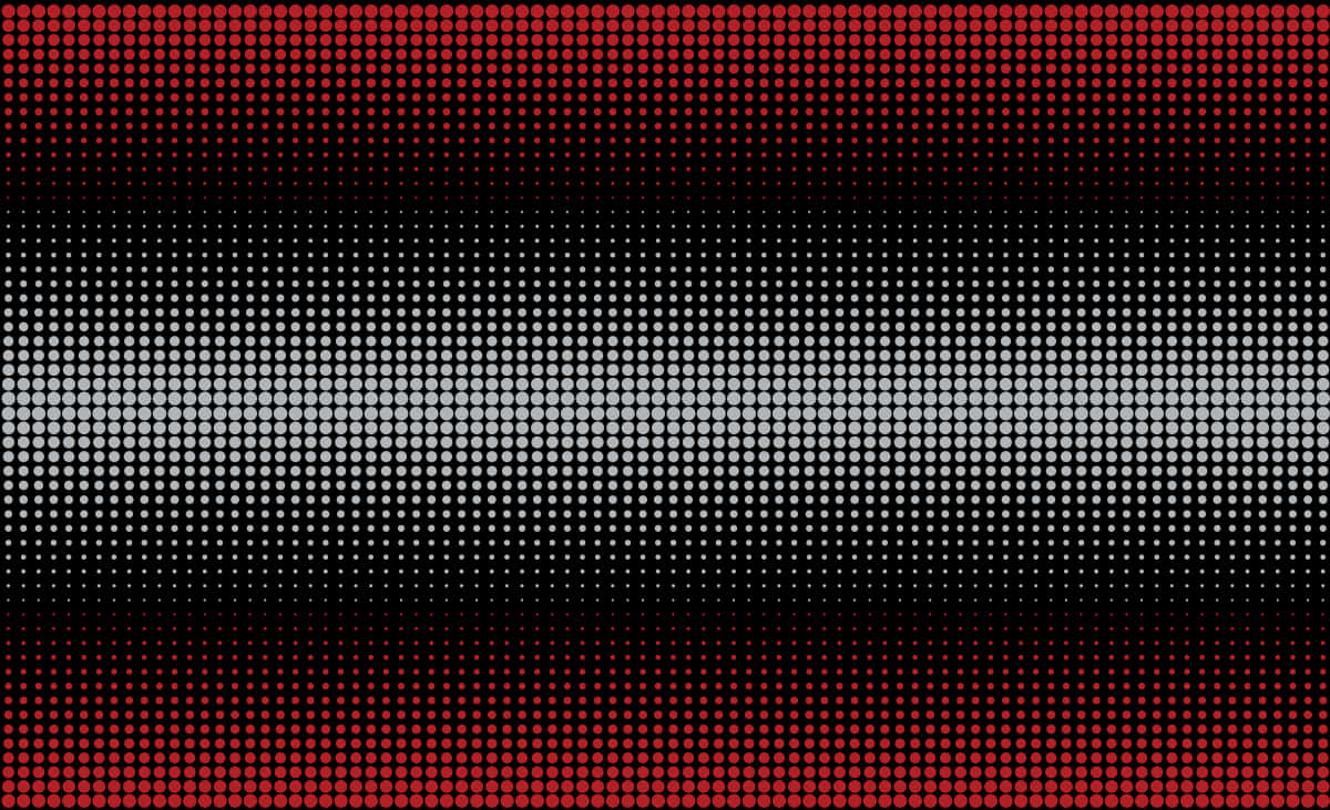 Textures 桌布 壁紙 — 大膽的半色調圖案，搭配紅、黑、白條紋，營造出動感的復古圖形效果。