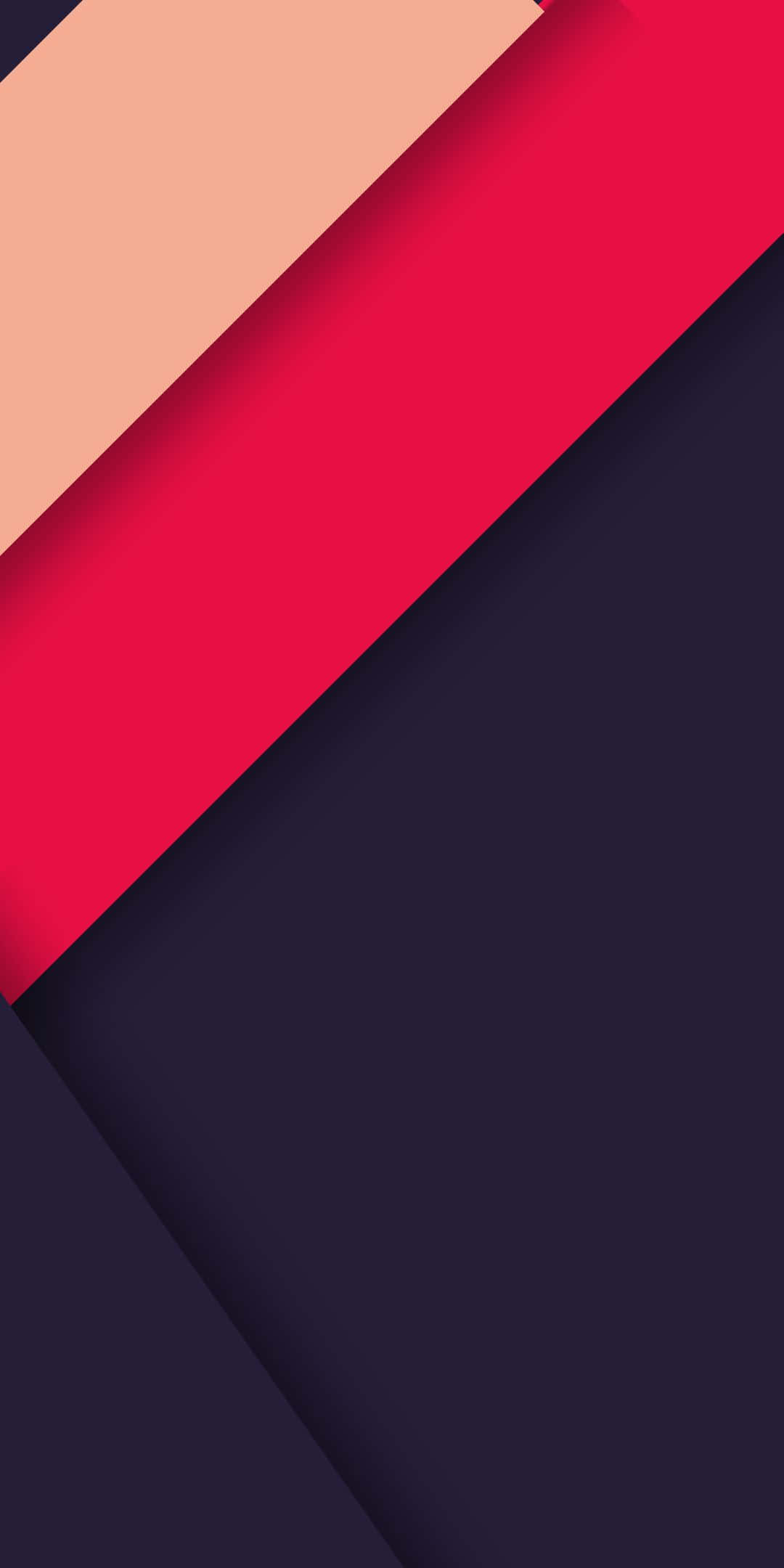 Android Material 桌布 壁紙 — 大膽的對角線條紋以桃紅色和海軍藍色創造出現代抽象構圖，線條簡潔幾何。