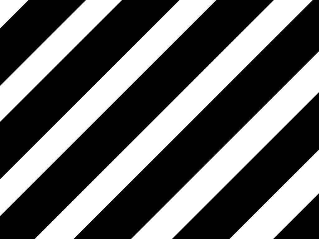 Stripes 桌布 壁紙 — 大膽的對角黑白條紋創造出高對比度的幾何圖案，線條銳利清晰。