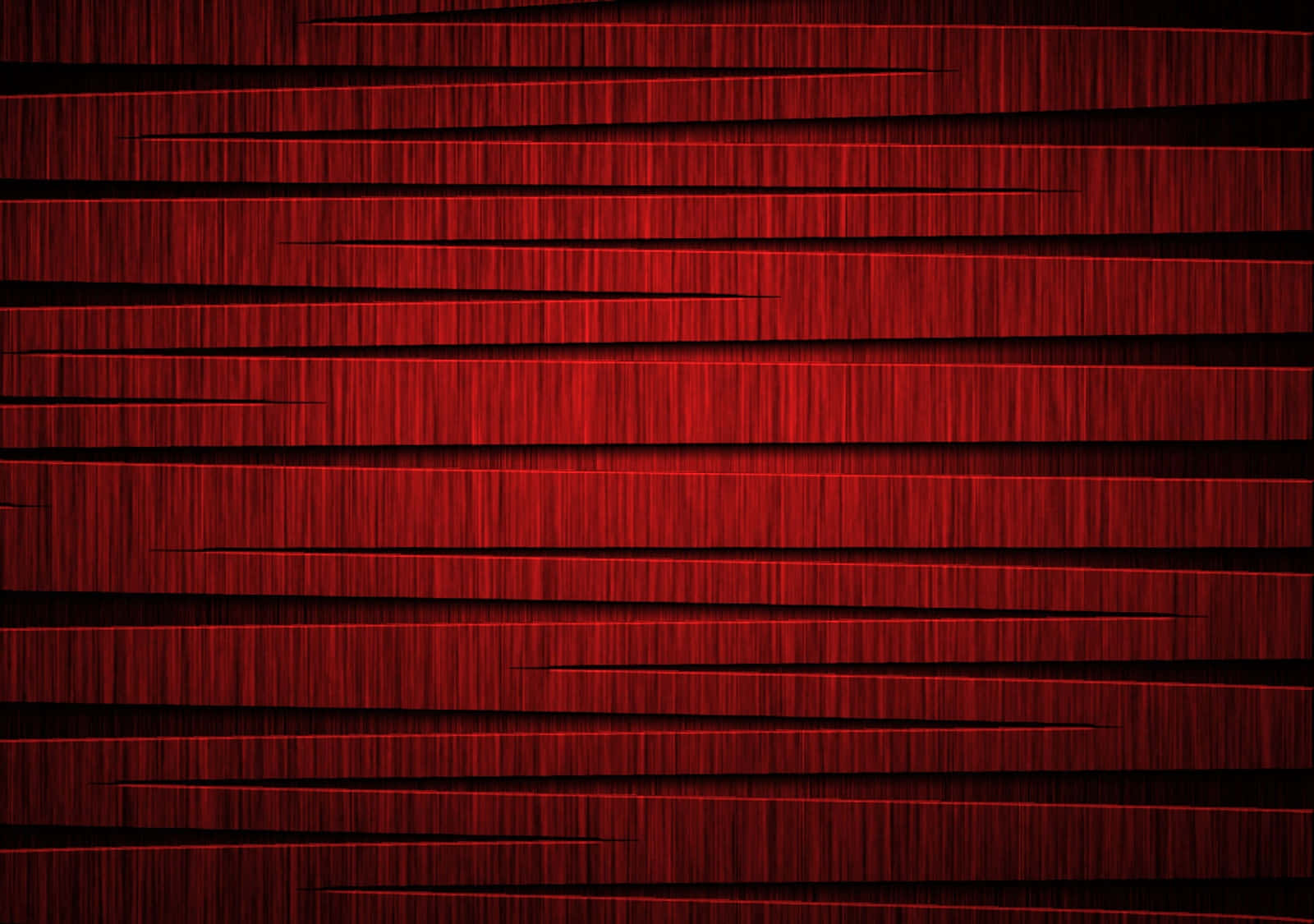 Red Texture 桌布 壁紙 — 大膽的水平紅色條紋搭配深邃的黑色間隙，創造出高對比度和紋理的醒目抽象圖案。