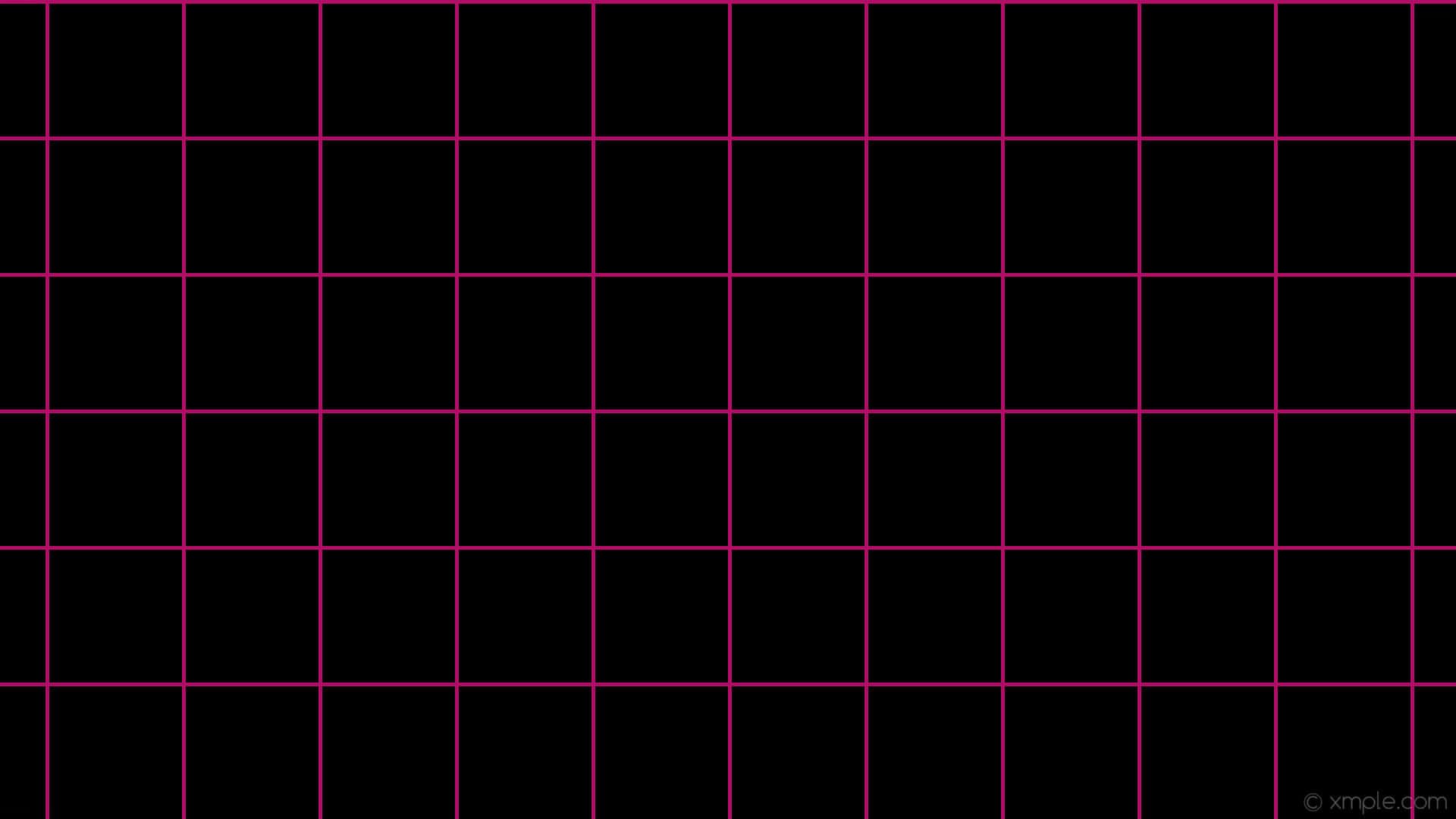 Pink Grid 桌布 壁紙 — 大膽的洋紅色網格圖案覆蓋在純黑色背景上，營造出引人注目的復古數位美學。