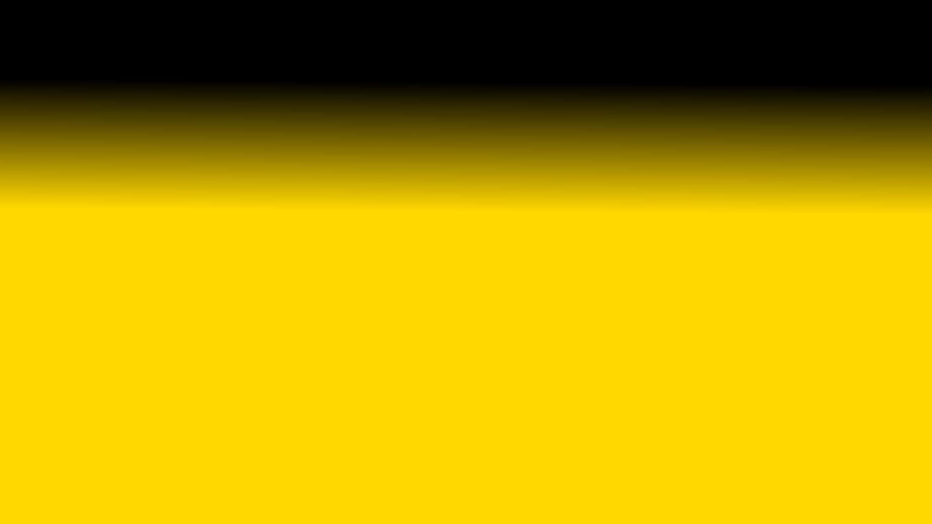 Yellow Gradient 桌布 壁紙 — 大膽的漸變從深黑色過渡到鮮黃色，橫跨極簡抽象領域。