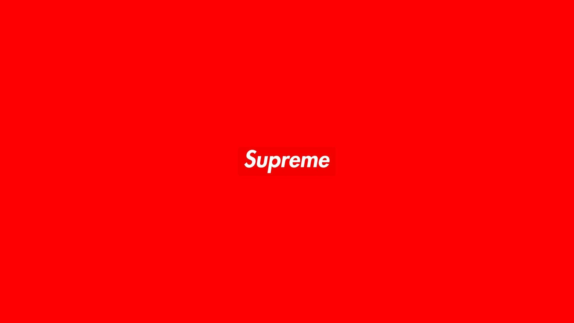紅色背景，白色Supreme標誌居中。 — Supreme GIF 壁紙