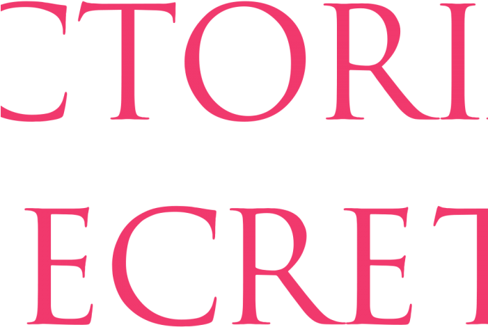 維多利亞的秘密 桌布 壁紙 — 大膽的粉紅色 victoria secret 文字標誌，搭配簡潔的字體，在純黑背景上格外突出。