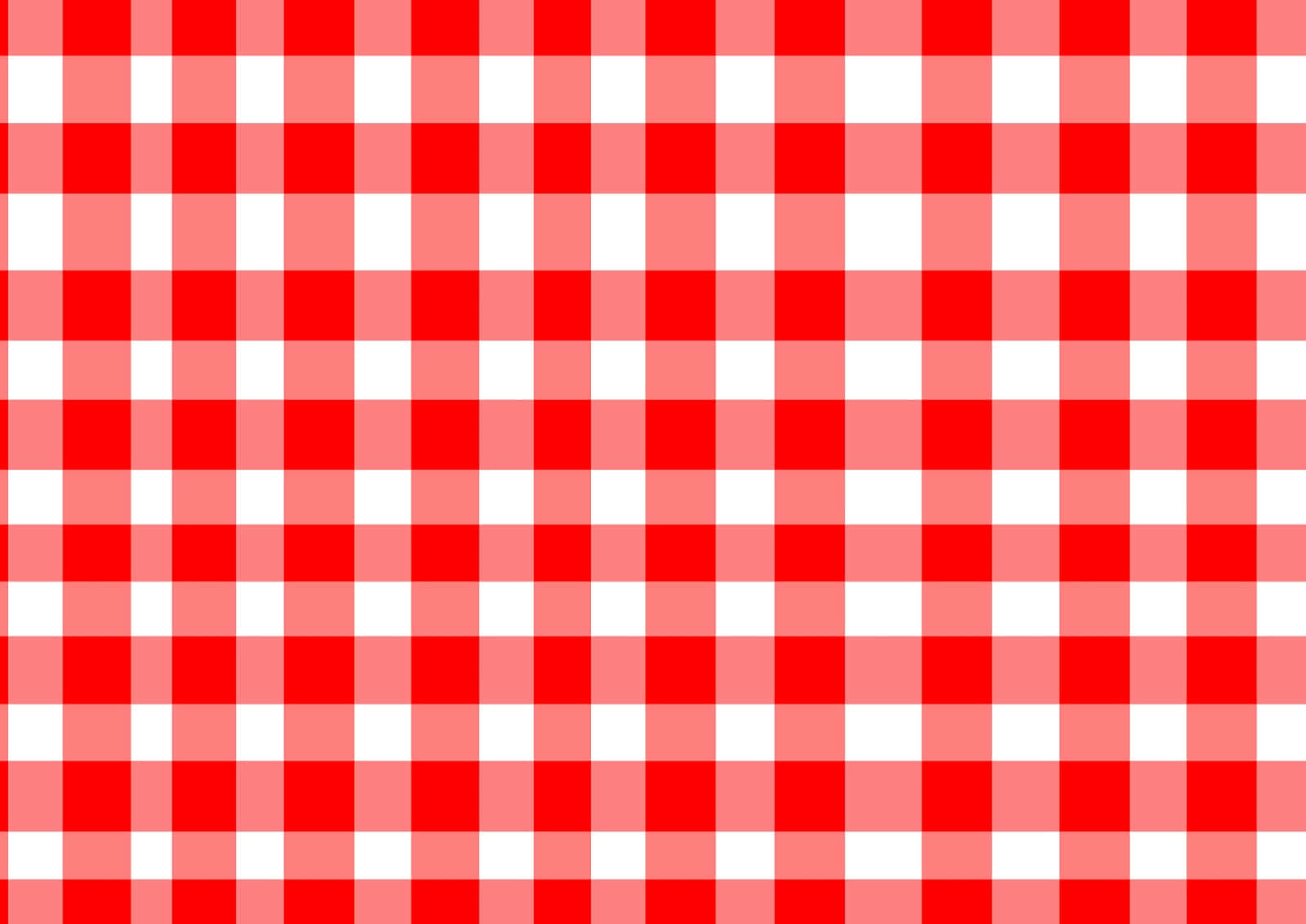 Red Checkered 桌布 壁紙 — 大膽的紅白格紋圖案以重複網格填滿畫面。