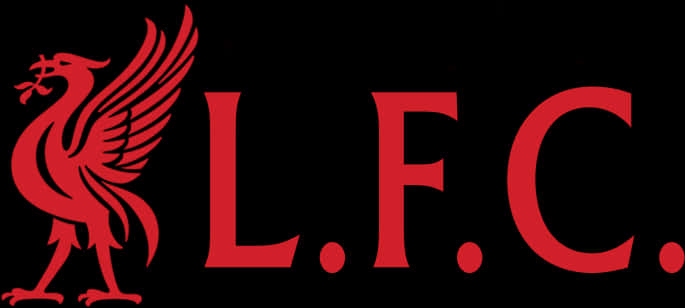 Logo Design 桌布 壁紙 — 大膽的紅色利物浦足球俱樂部徽章和縮寫在純黑色背景上突出顯眼。