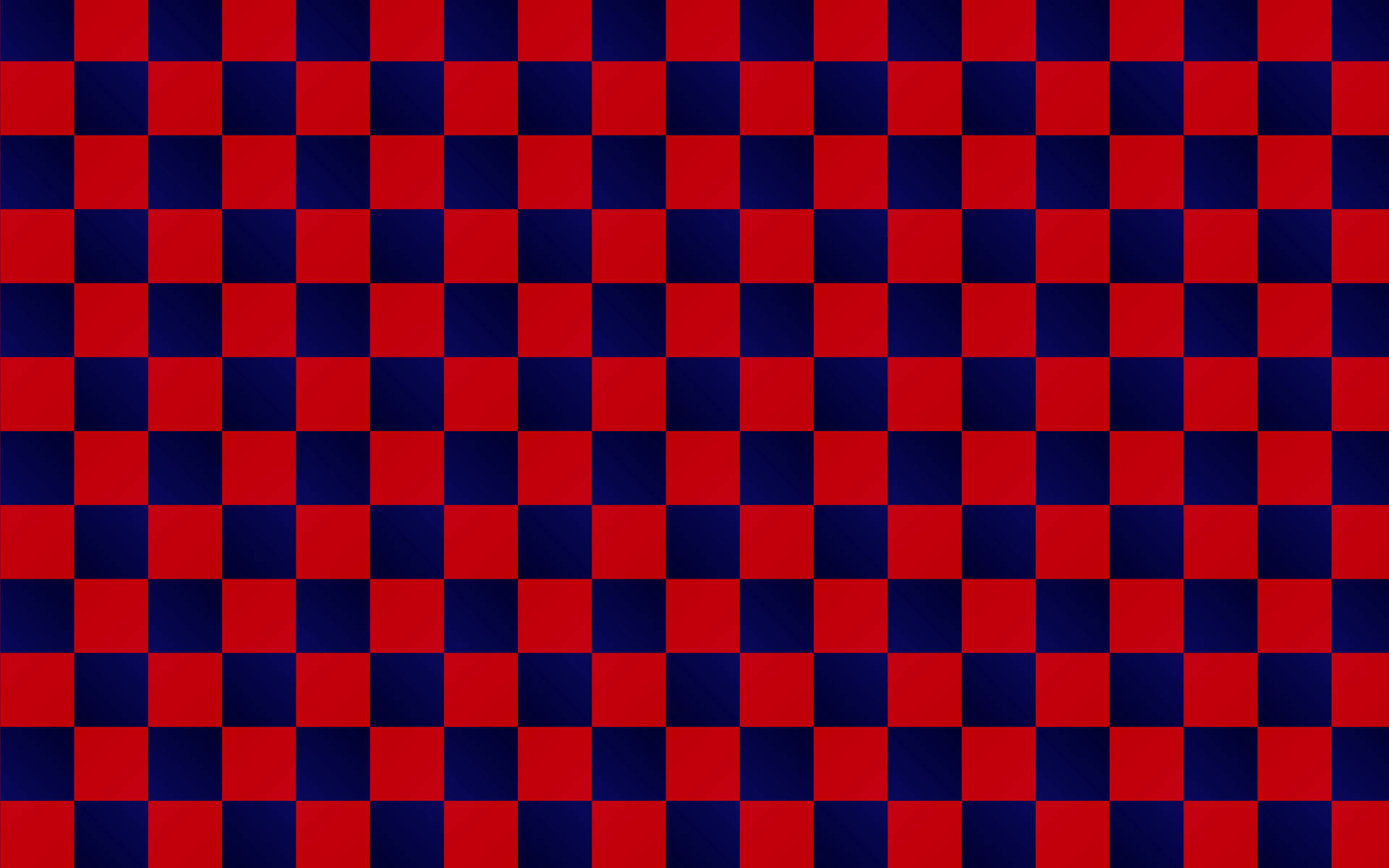 Checkered 桌布 壁紙 — 大膽的紅色和深藍色棋盤格圖案，每個方格帶有細微陰影。