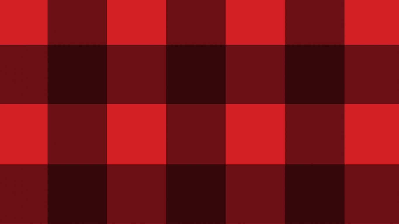 Checkered 桌布 壁紙 — 大膽的紅色和深酒紅色格子圖案以重複網格填滿畫面。