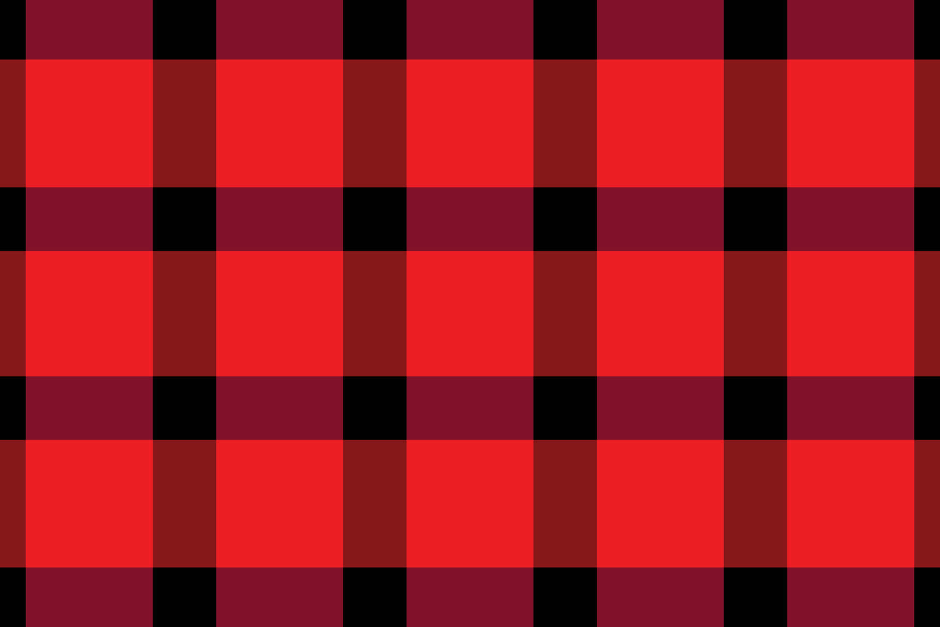 Checkered 桌布 壁紙 — 大膽的紅黑格子圖案，交錯的條紋營造出經典的蘇格蘭格紋設計。