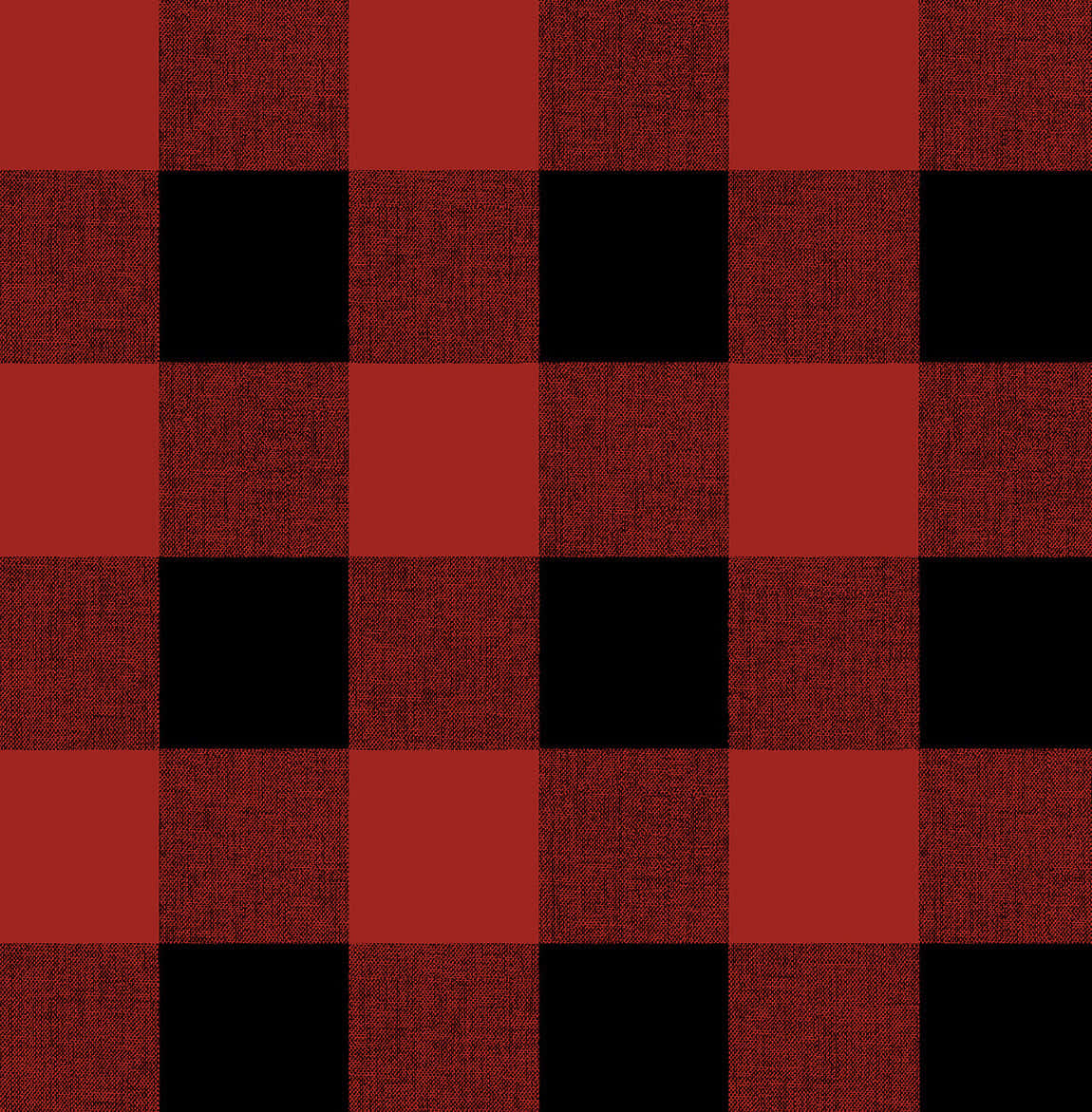 Black And Red Plaid 桌布 壁紙 — 大膽的紅黑格子圖案，布料紋理清晰可見。
