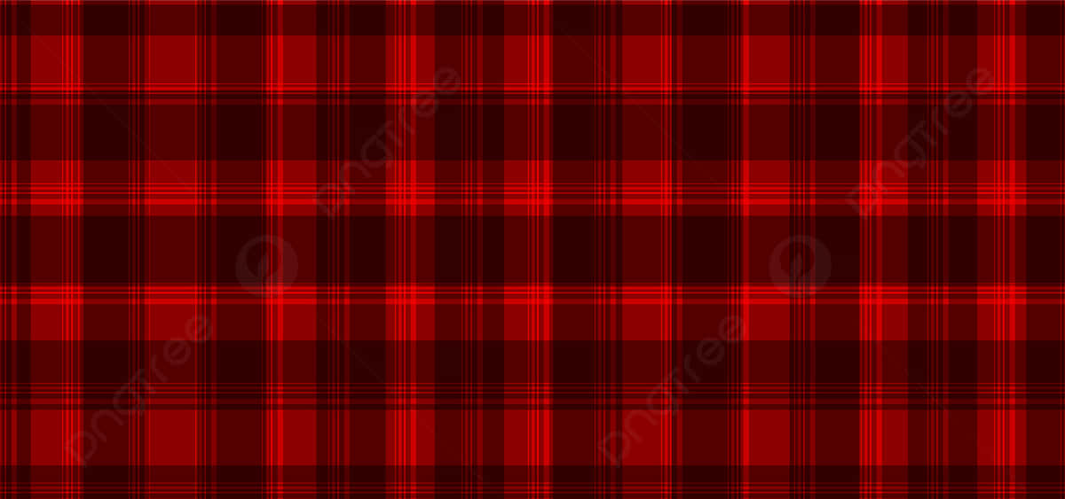 Black And Red Plaid 桌布 壁紙 — 大膽的紅黑格子圖案以相交的水平線和垂直線填滿畫面。