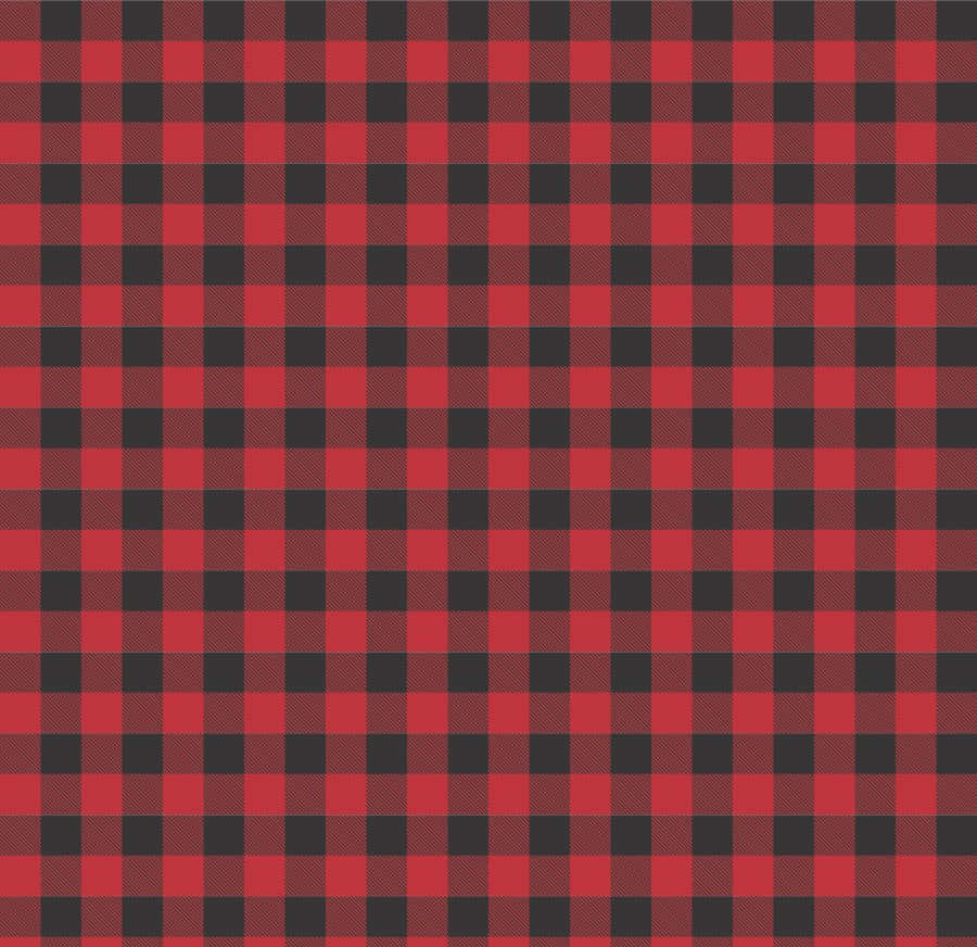 Plaid 桌布 壁紙 — 大膽的紅黑水牛格紋圖案，帶有清晰的交叉線條。