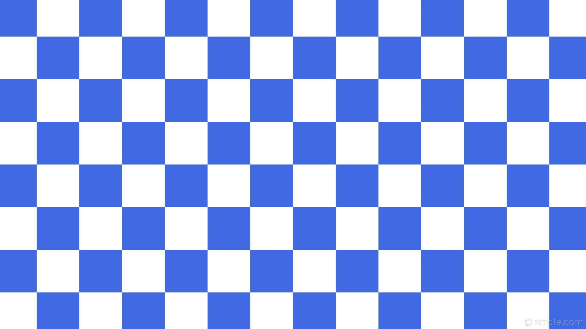 Checkered 桌布 壁紙 — 大膽的藍白棋盤格圖案以簡潔的幾何設計填滿整個畫面。