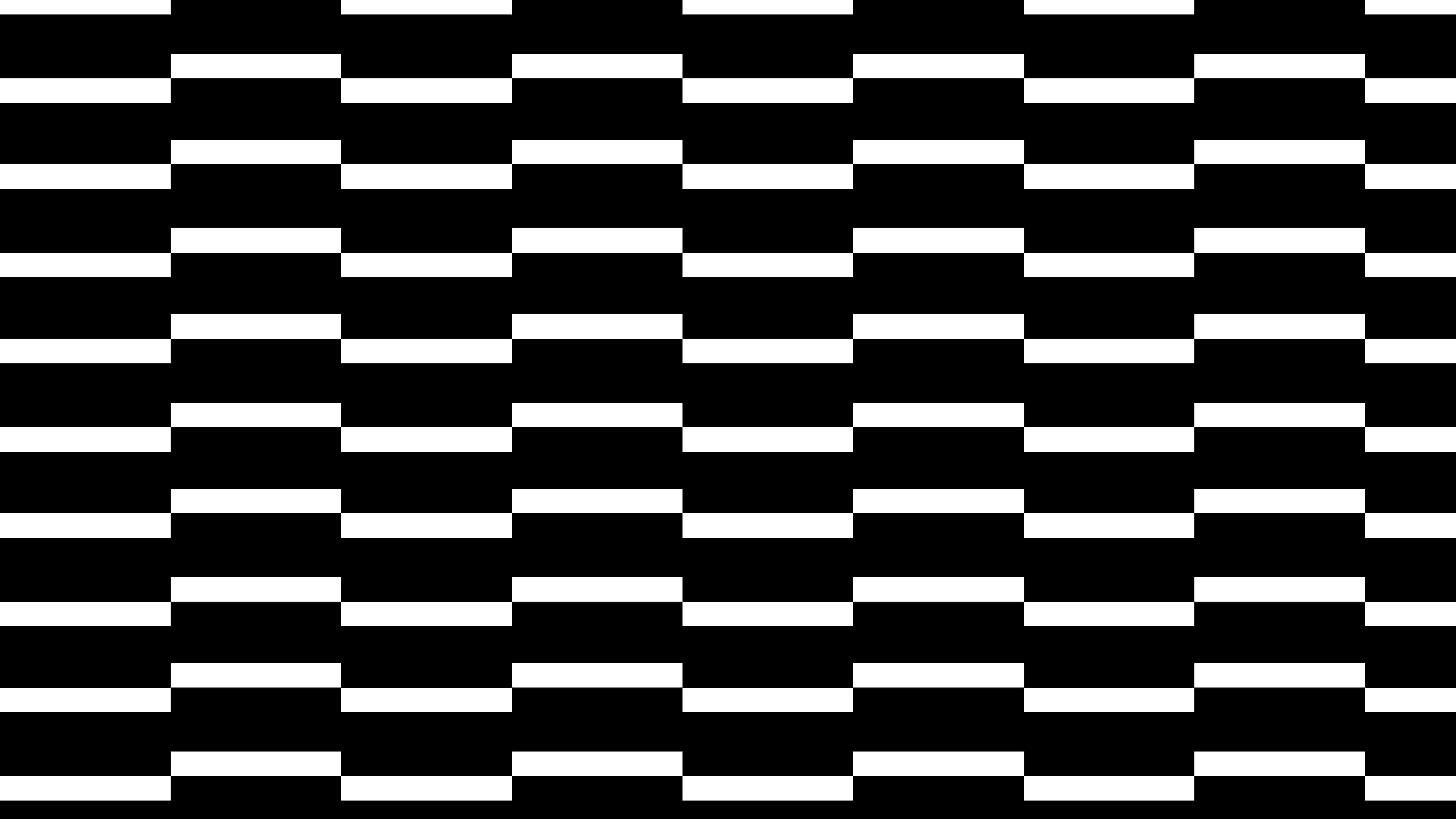 Black And White Striped 桌布 壁紙 — 大膽的黑白幾何圖案，偏移的水平條紋營造出高對比的視覺節奏。
