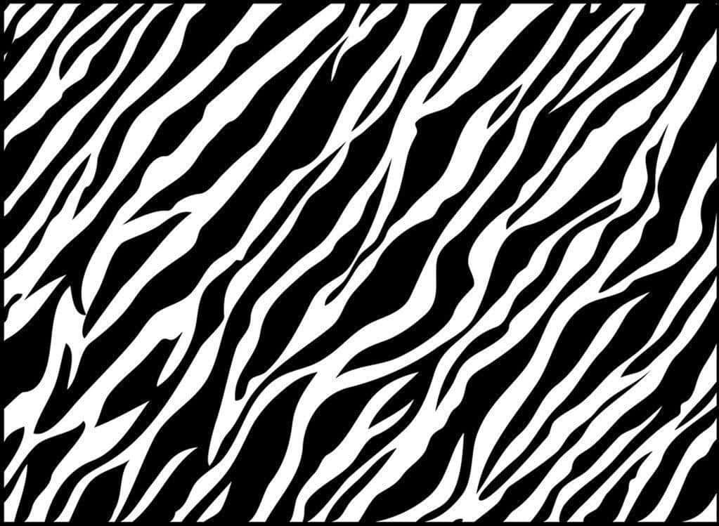 Animal Print 桌布 壁紙 — 大膽的黑白斑馬條紋圖案以動態的對角線運動填滿畫面。