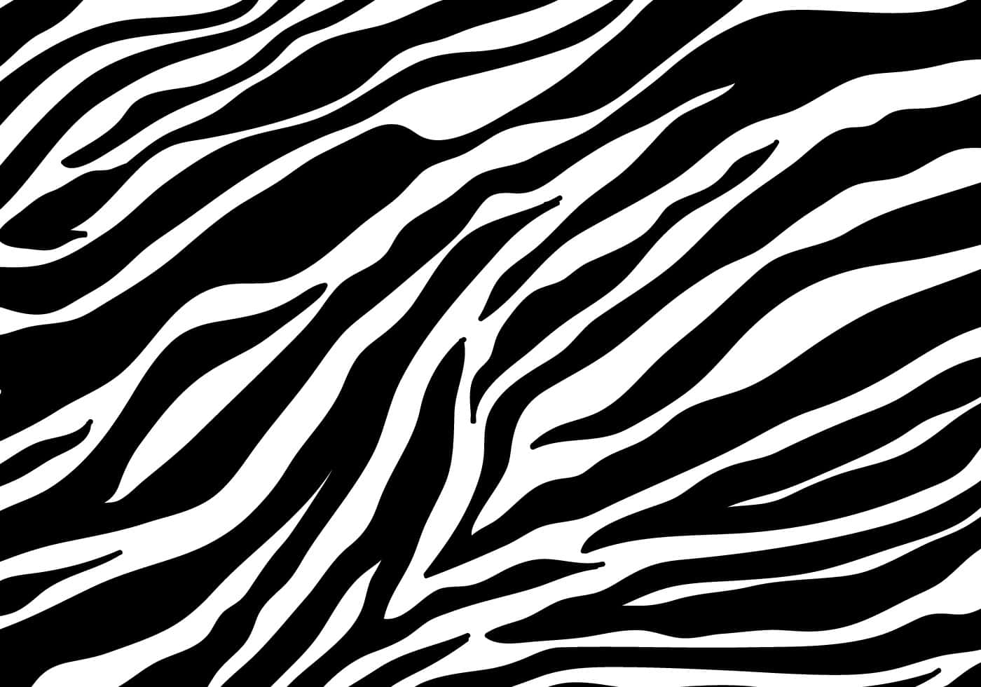 Zebra 桌布 壁紙 — 大膽的黑白斑馬條紋圖案動態地流過整個畫面。