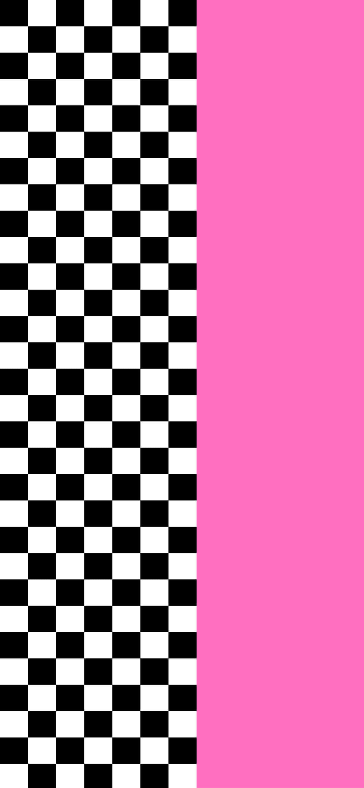 Pink Black And White 桌布 壁紙 — 大膽的黑白棋盤格圖案，垂直分割以充滿活力的粉紅色區域。