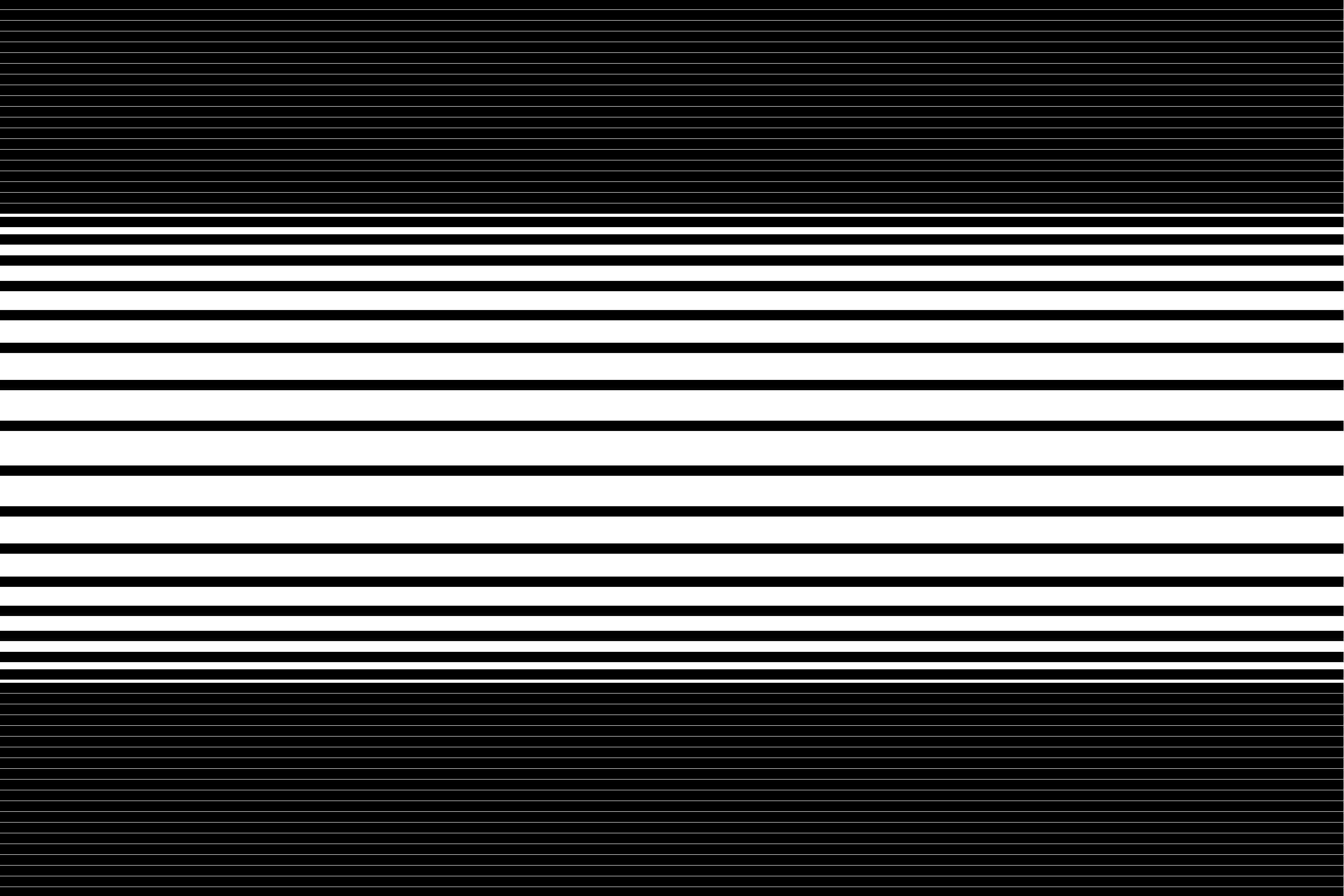 Black And White Striped 桌布 壁紙 — 大膽的黑白水平條紋以不同的條紋寬度創造出高對比度的幾何圖案。