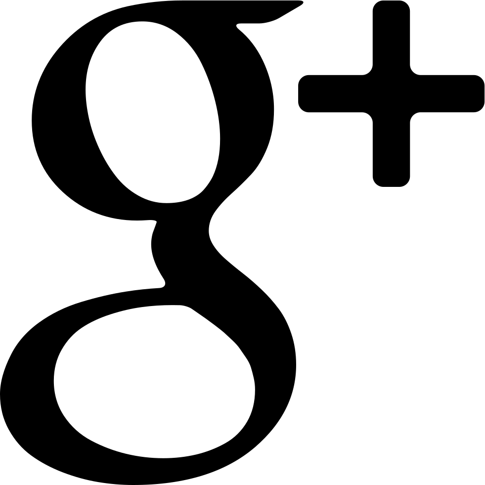 Google Plus 桌布 壁紙 — 大膽的黑色 Google Plus 標誌，帶有加號，背景為純白色。