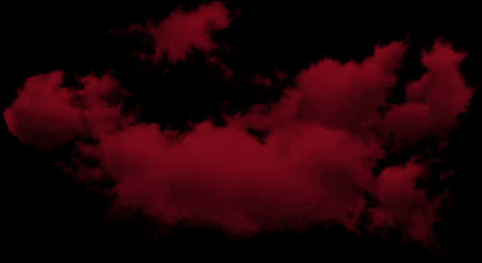 雲朵 桌布 壁紙 — 大量深紅色雲朵在漆黑虛空中飄移，營造出戲劇性且不祥的氛圍。
