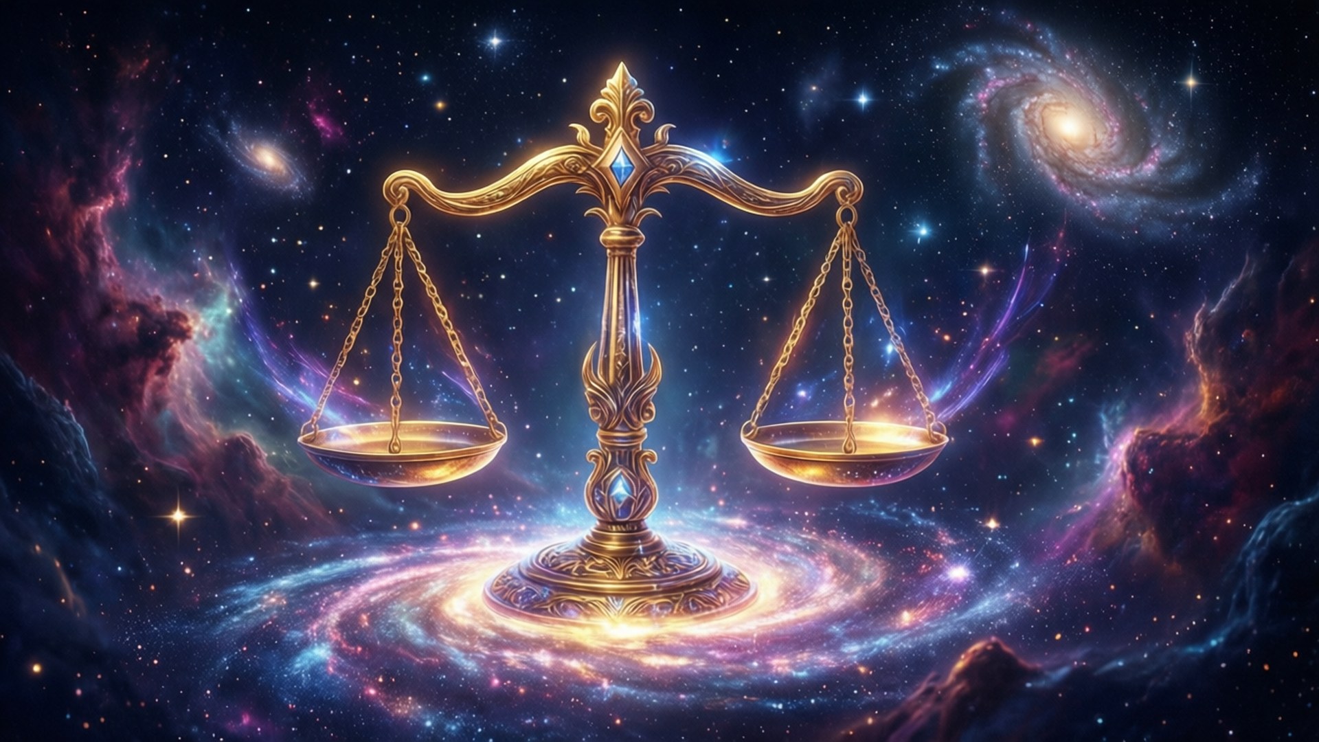 天秤座宇宙平衡 壁紙