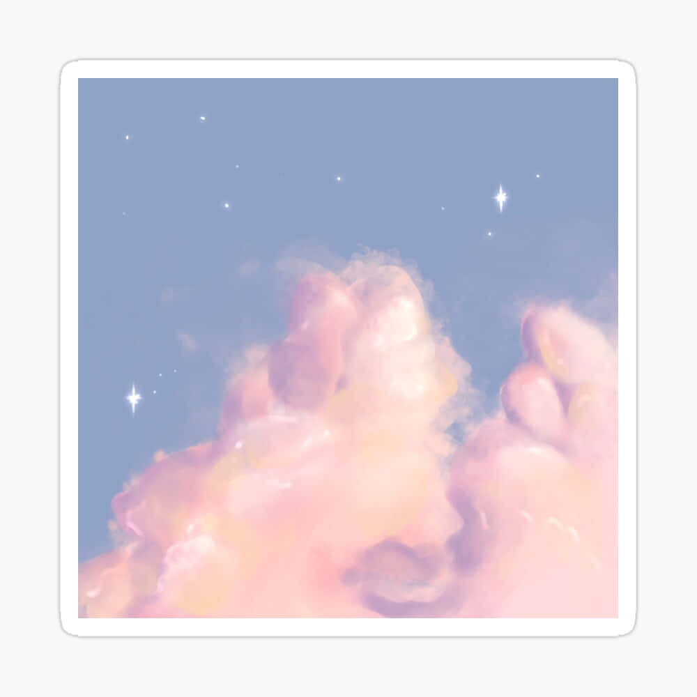 天空中的雲朵貼紙 壁紙