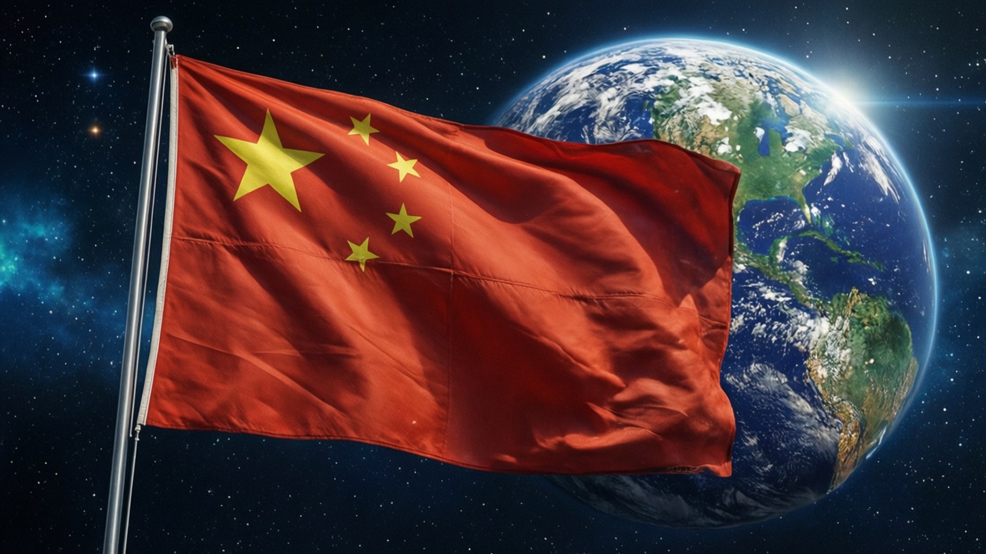 太空中的國旗 壁紙