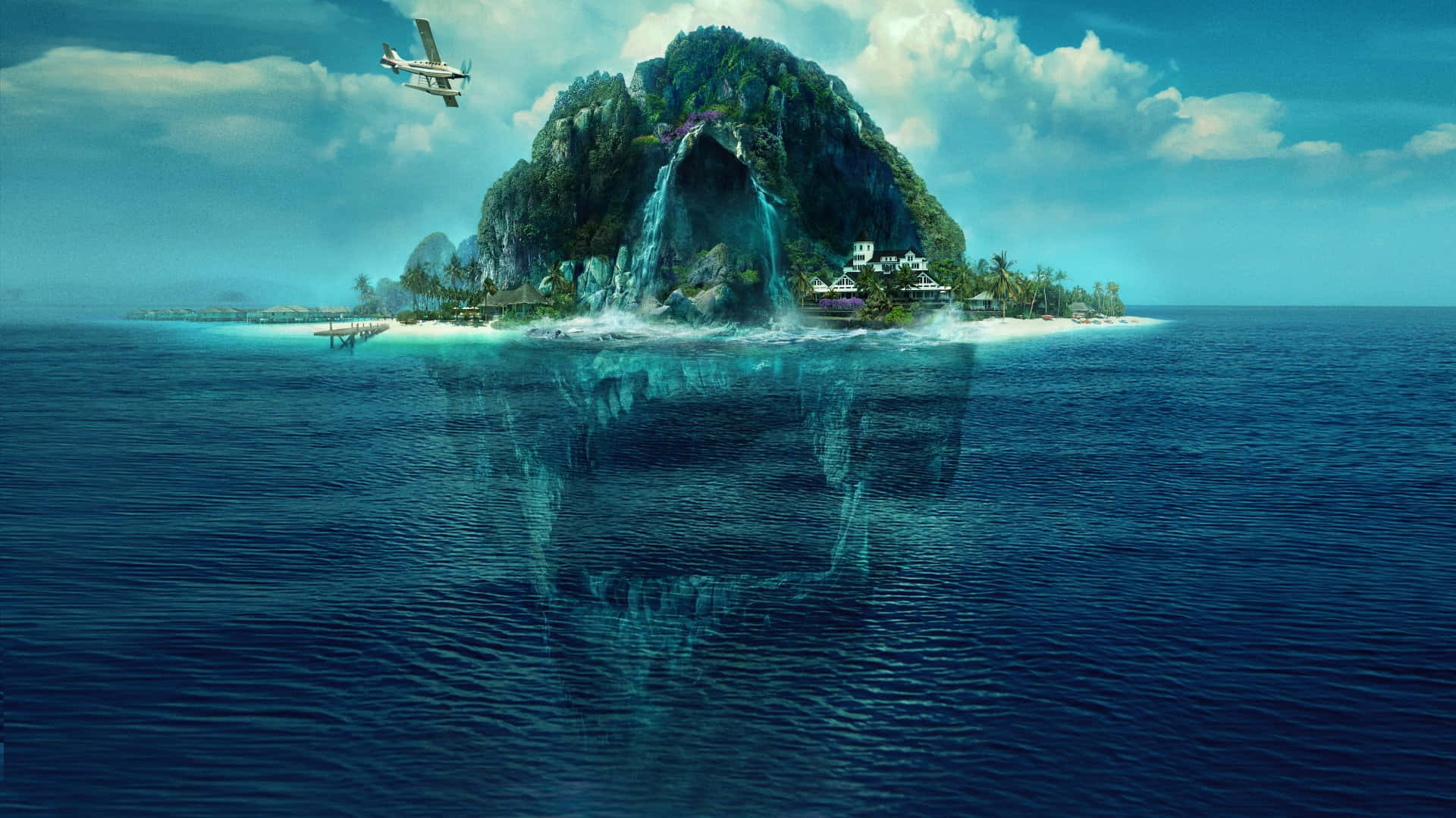 奇幻島嶼背景 壁紙