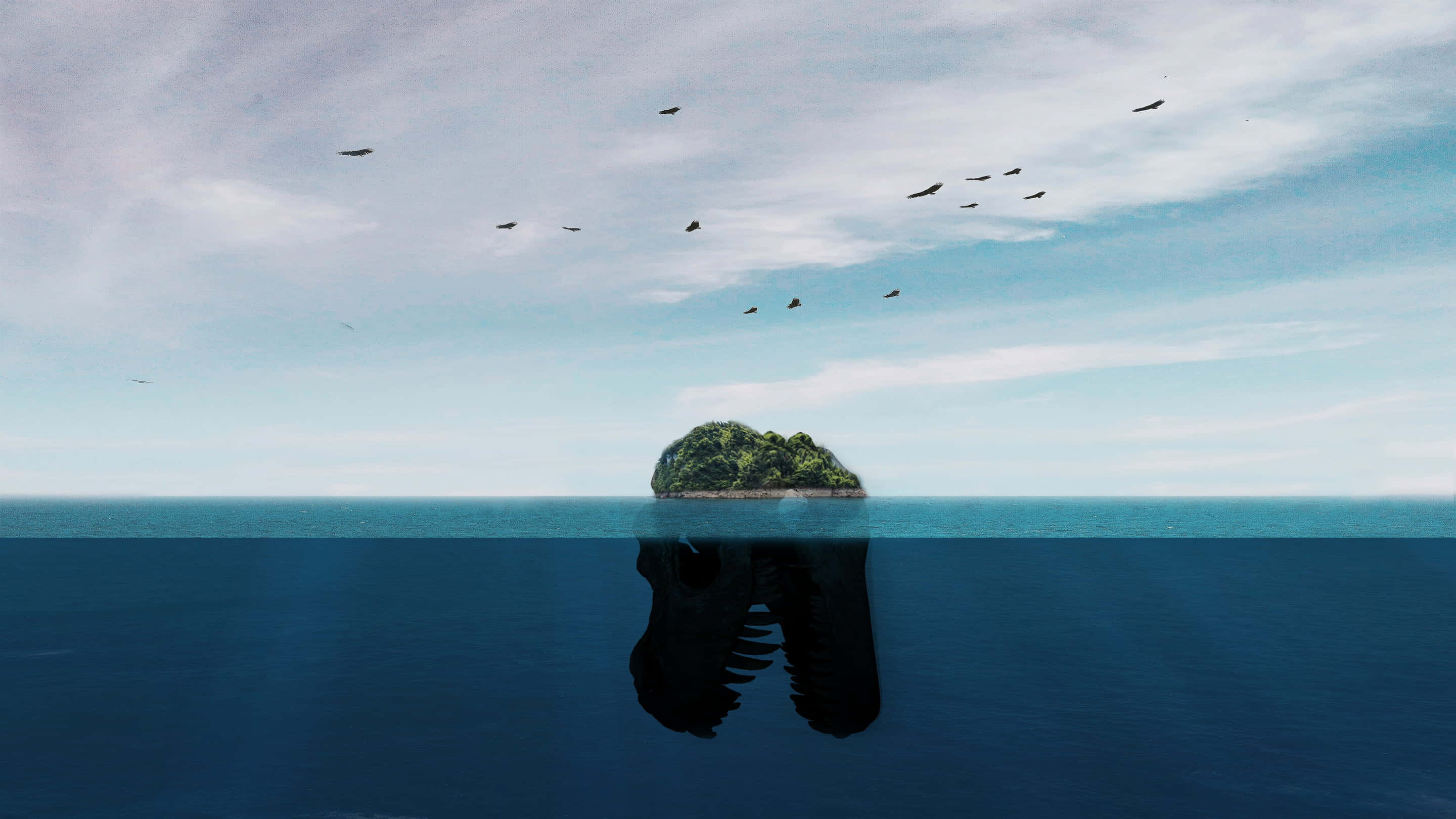 奇幻島背景 壁紙