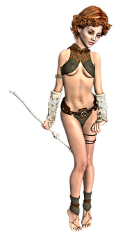 奇幻法杖女戰士 壁紙