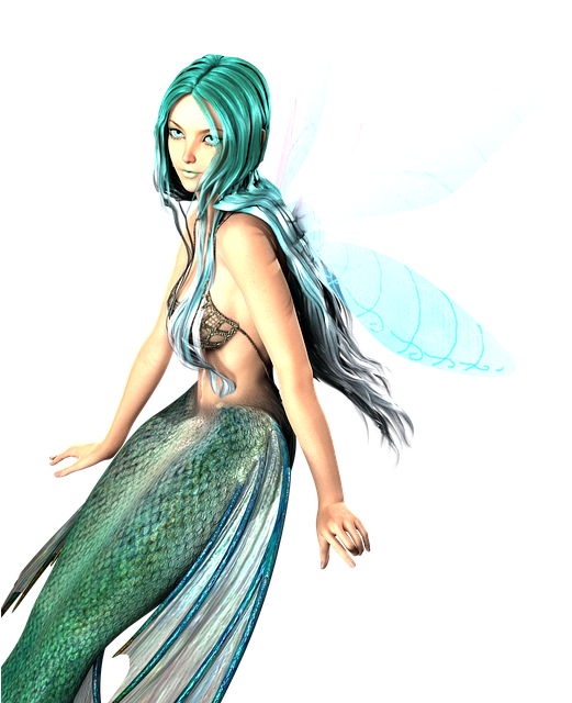 奇幻美人魚仙子混合體 壁紙