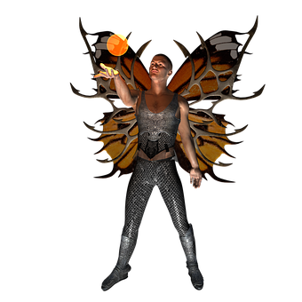 奇幻翼女平衡球 壁紙