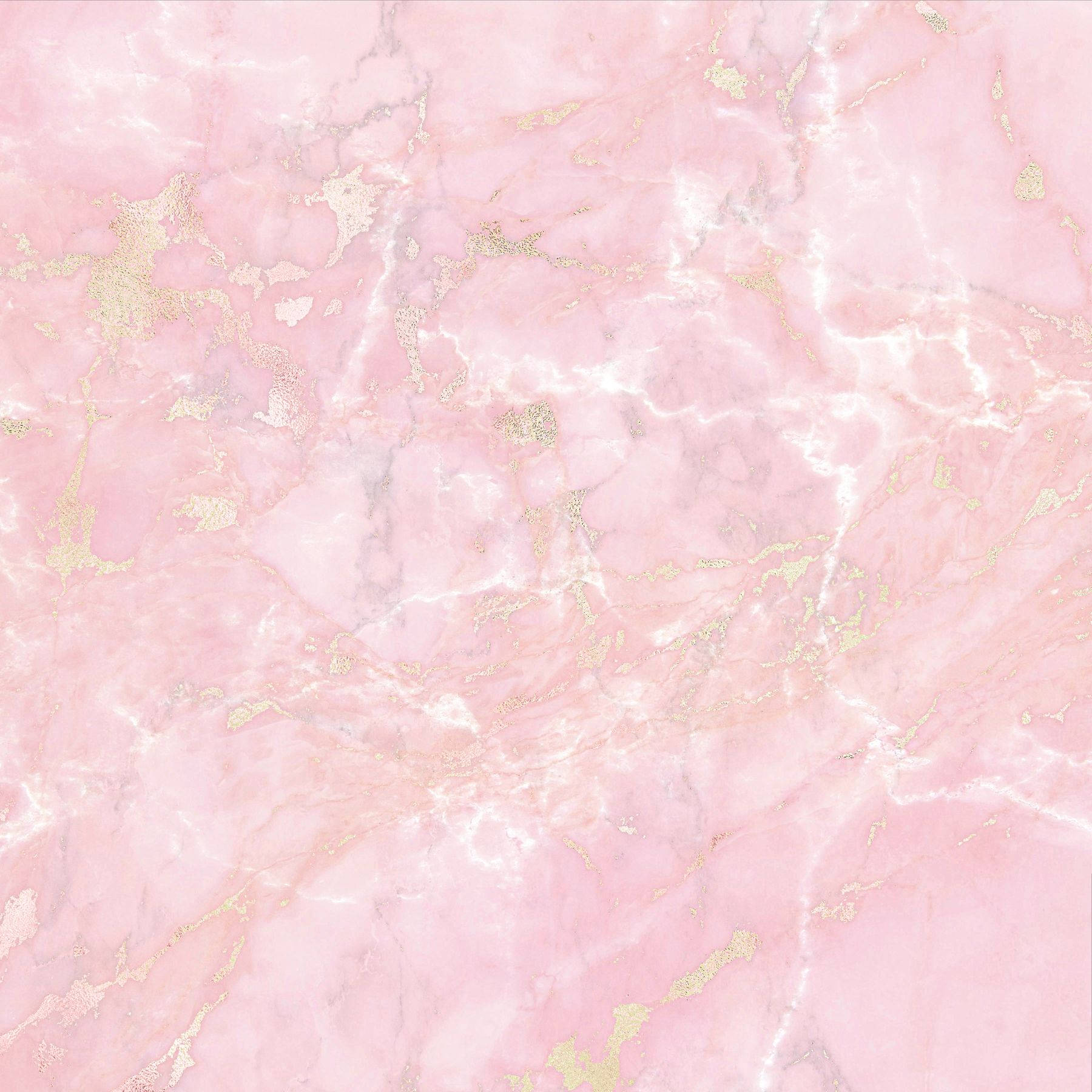 Pink Marble 桌布 壁紙 — 奢華的粉紅色大理石表面，流動的白色和金色紋理營造出優雅的抽象圖案。
