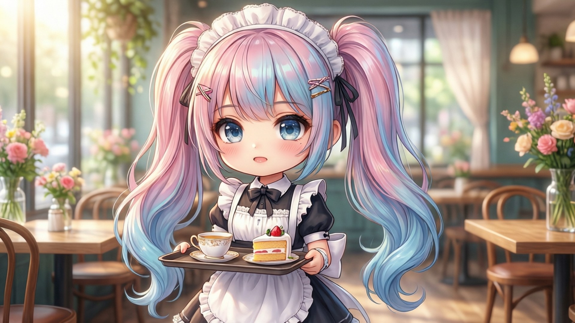 女僕咖啡廳Q版 壁紙