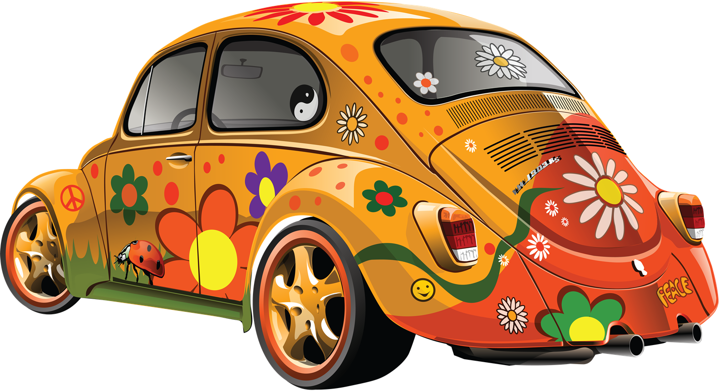 嬉皮福斯金龜車 壁紙