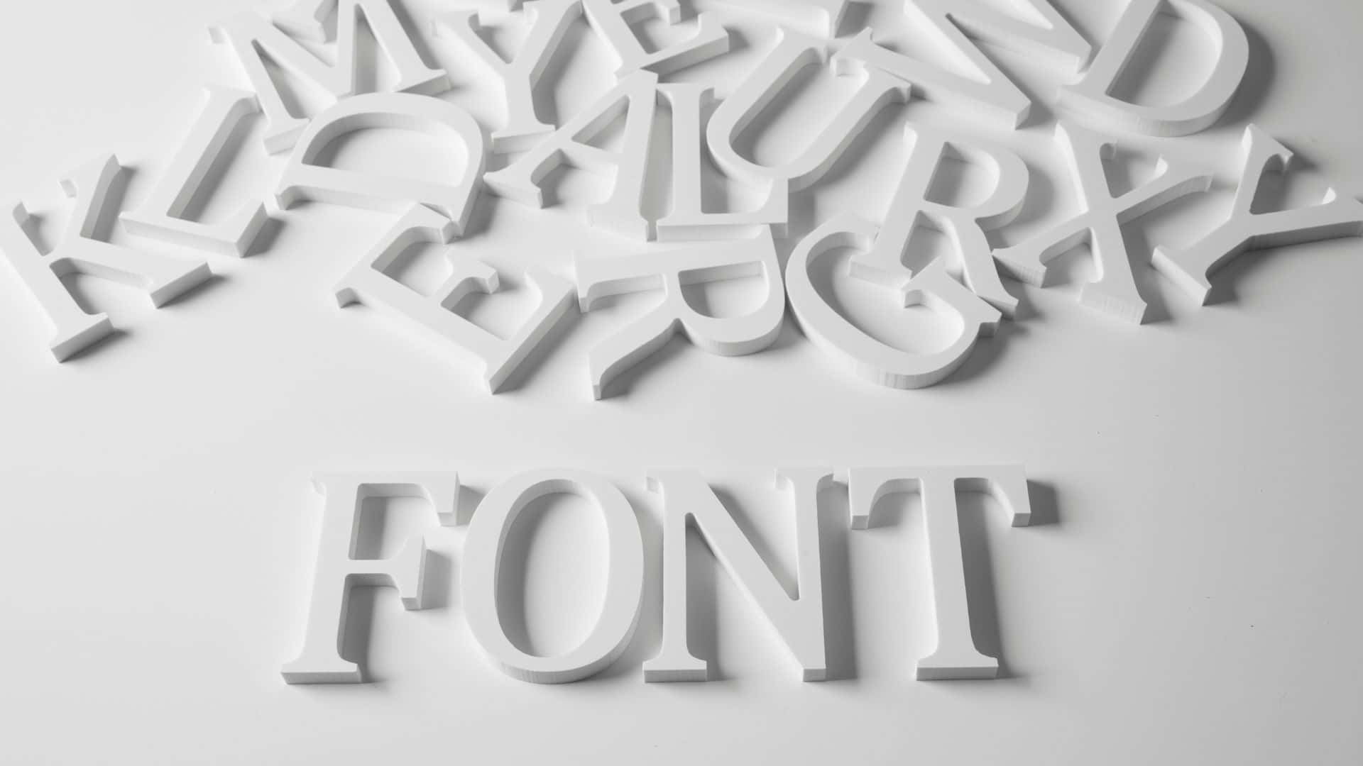字體背景 — 字型 GIF 壁紙