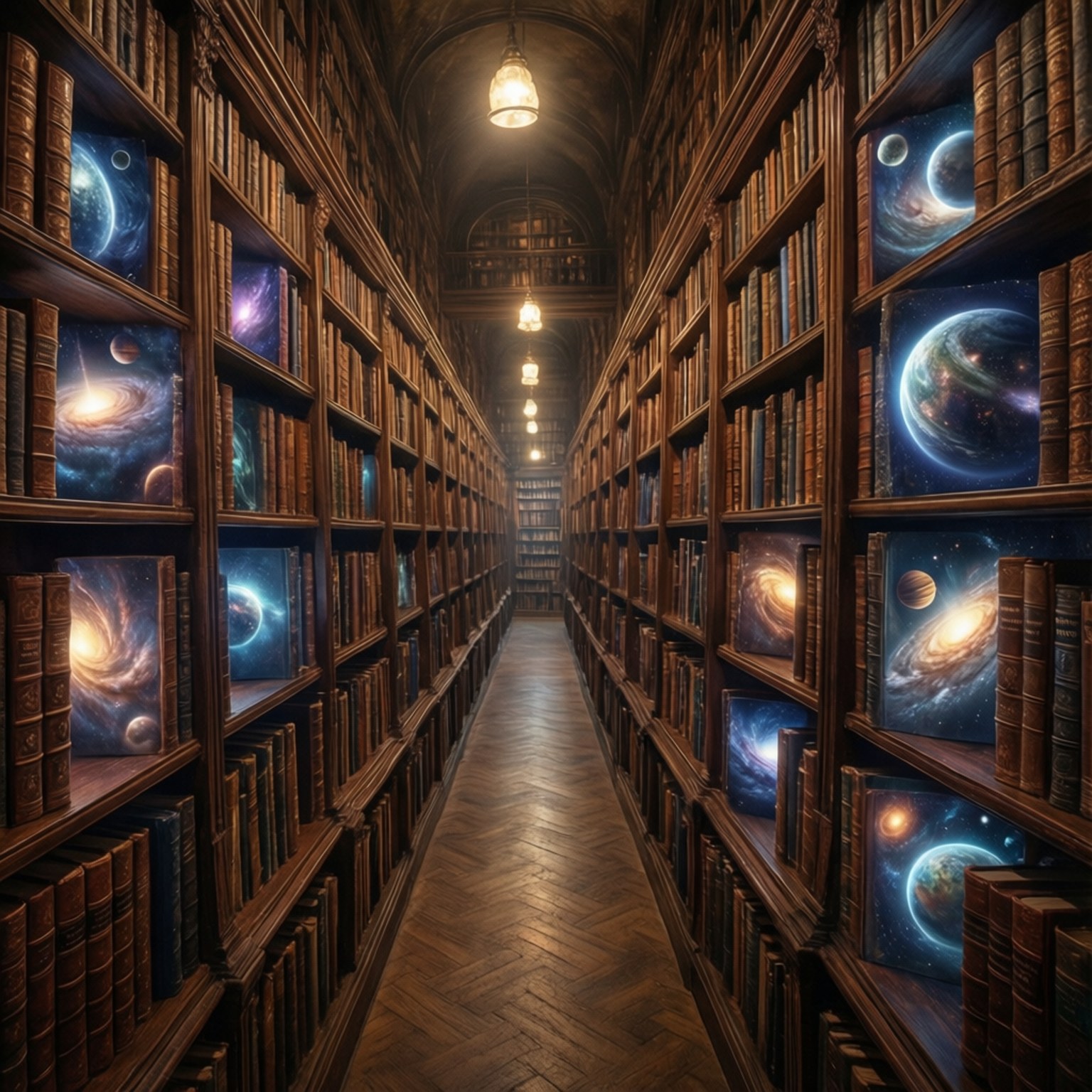 宇宙圖書館 壁紙