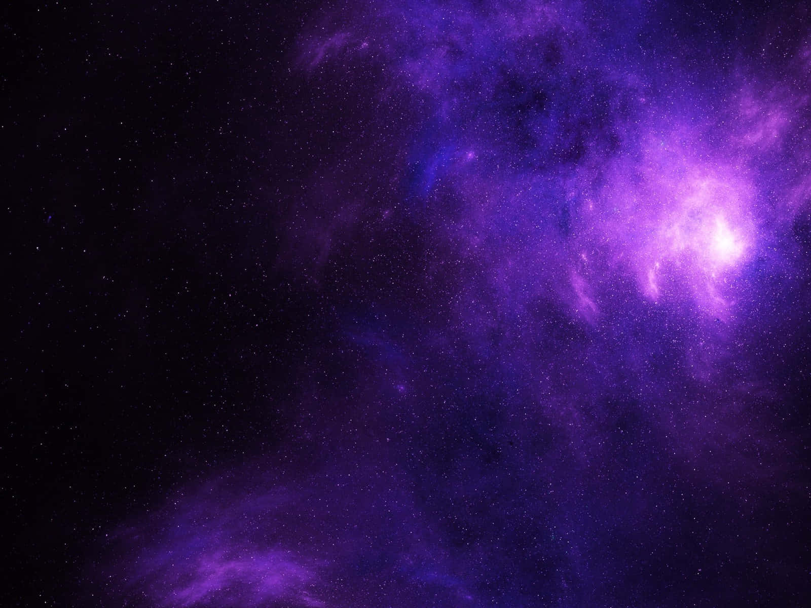 星雲 桌布 壁紙 — 宇宙星雲在深空星場中散發出充滿活力的紫色和藍色色調。
