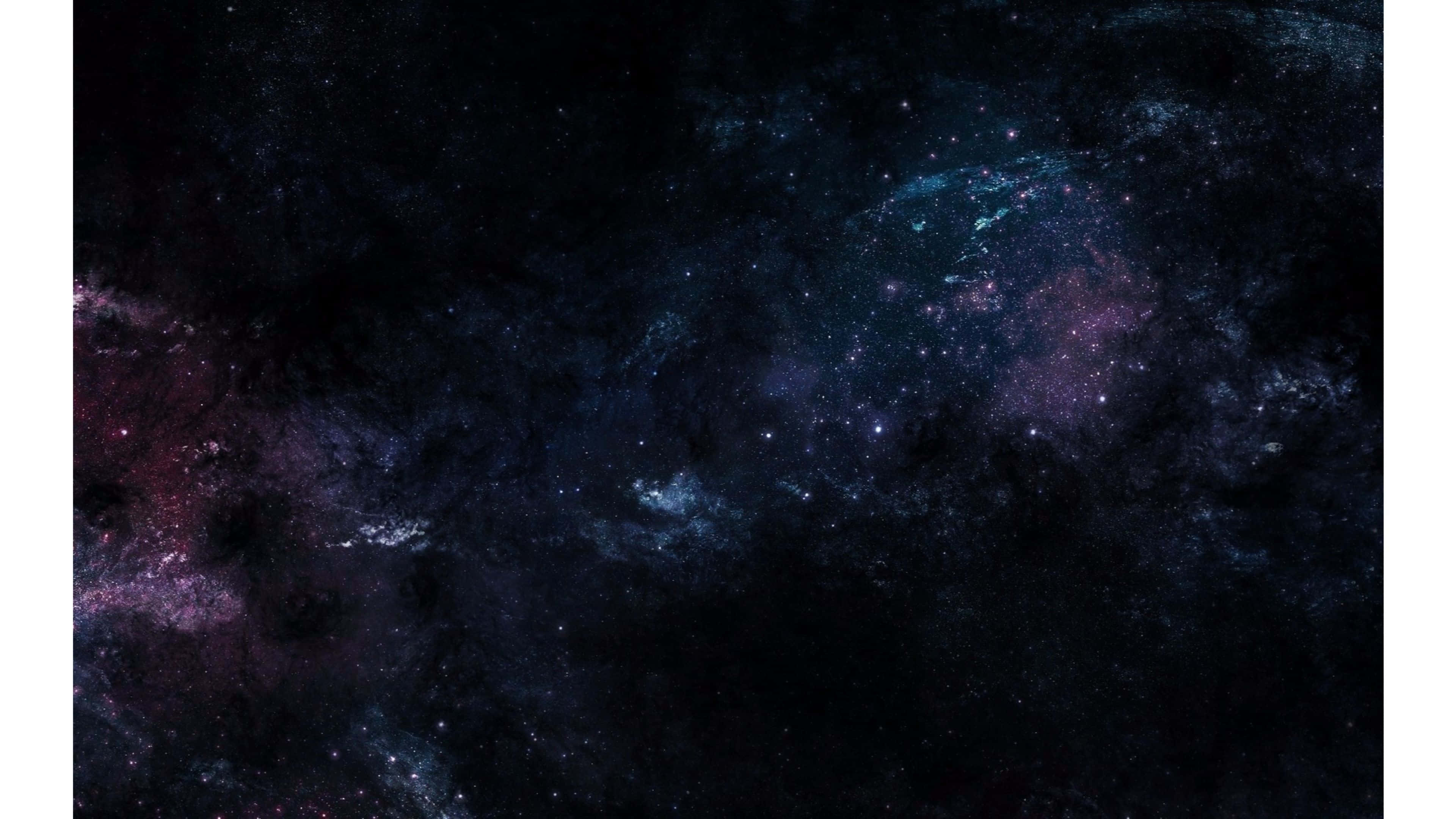 背景 桌布 壁紙 — 宇宙星雲在深空星場中旋轉，呈現深藍、紫和紅色。