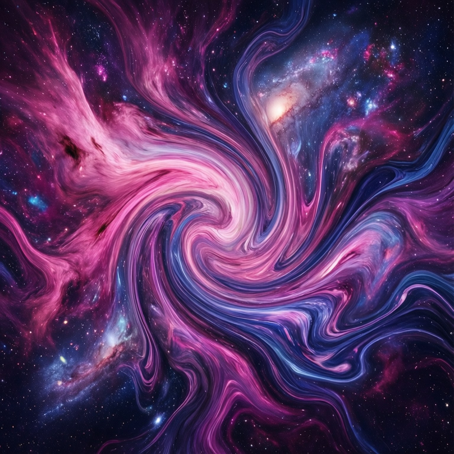宇宙流體抽象 壁紙