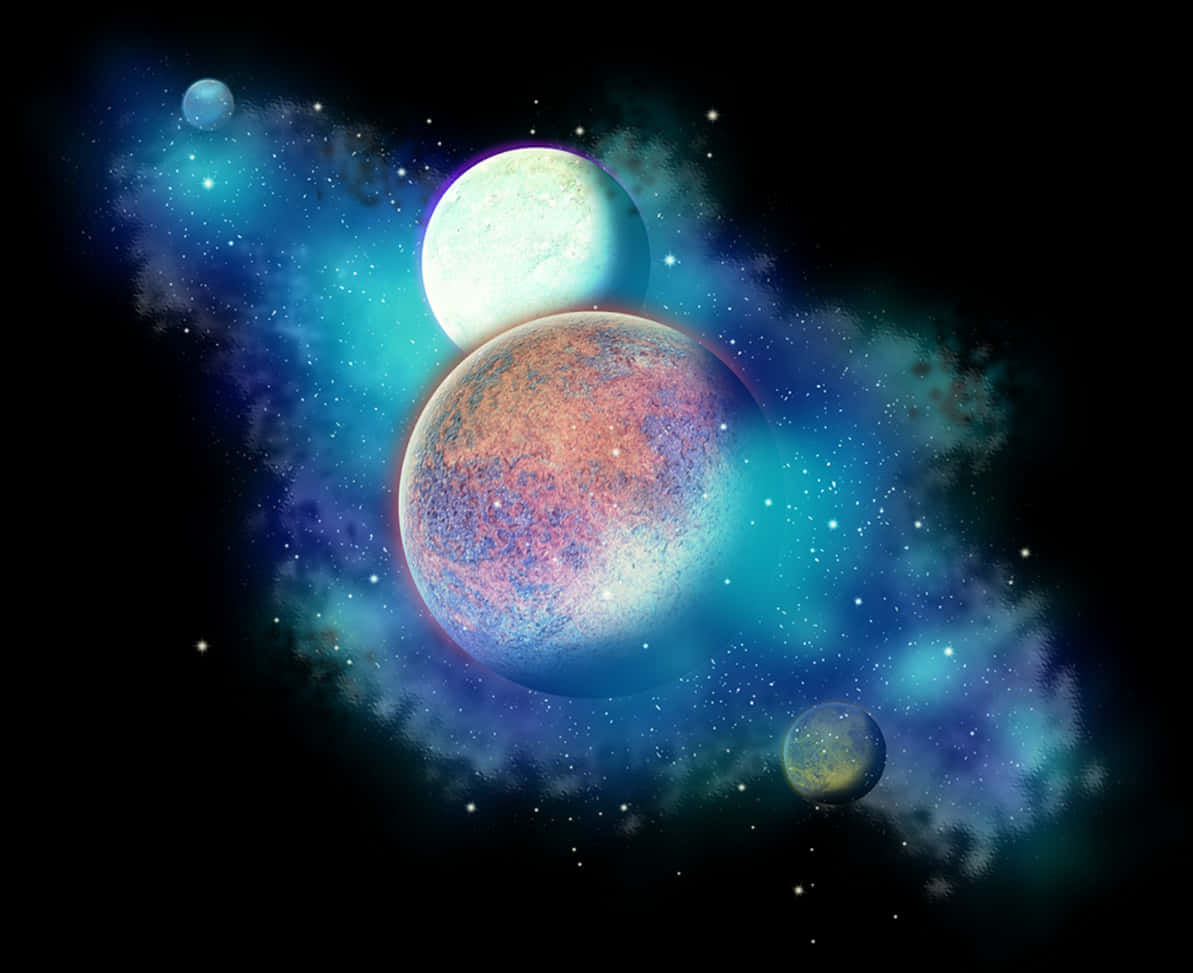 宇宙行星組合 壁紙